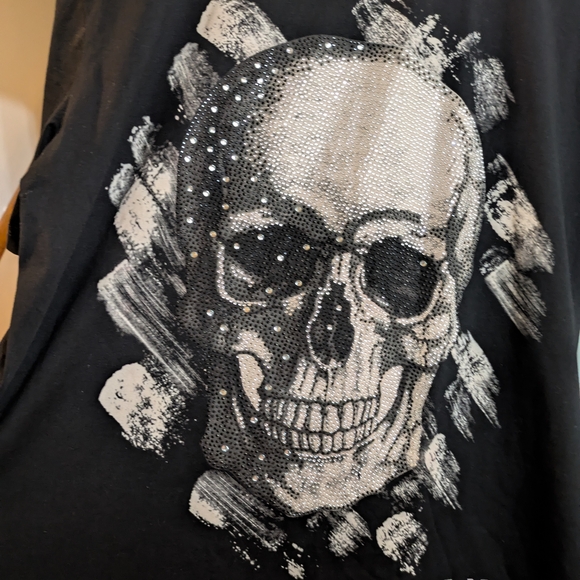 Philipp Plein Black Skull Graphic T-Shirt - Picture 2 of 7